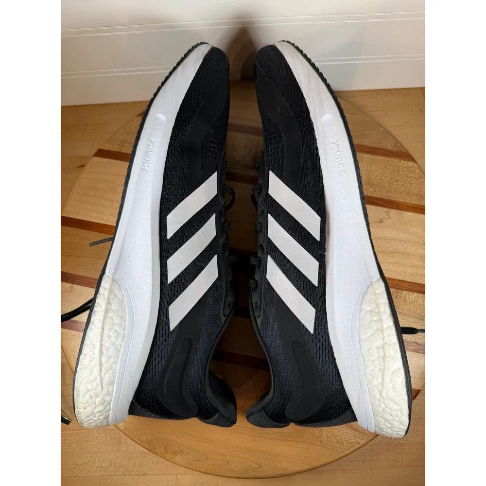 Adidas Supernova Mens Running Shoes Black White S42722 Size 12.5 Boost Bounce